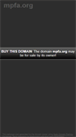 Mobile Screenshot of mpfa.org